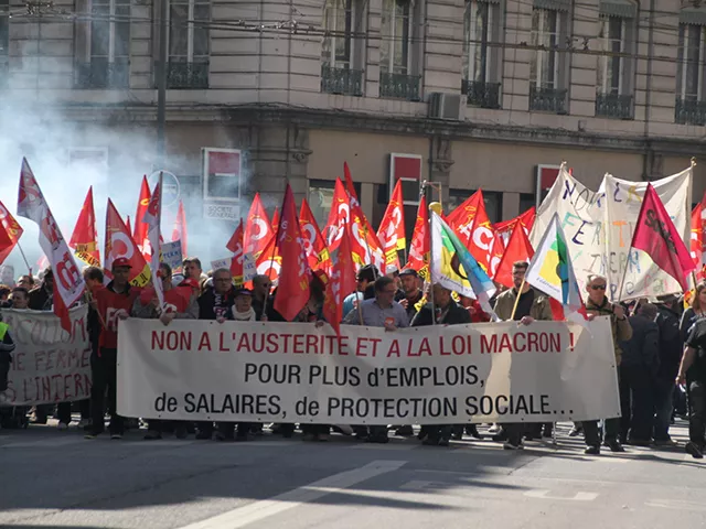 Manifestation contre l'austérité : 4200 personnes dans les rues de Lyon