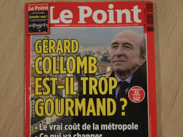 Le Point se penche sur la Métropole de Lyon : Collomb "trop gourmand" ?