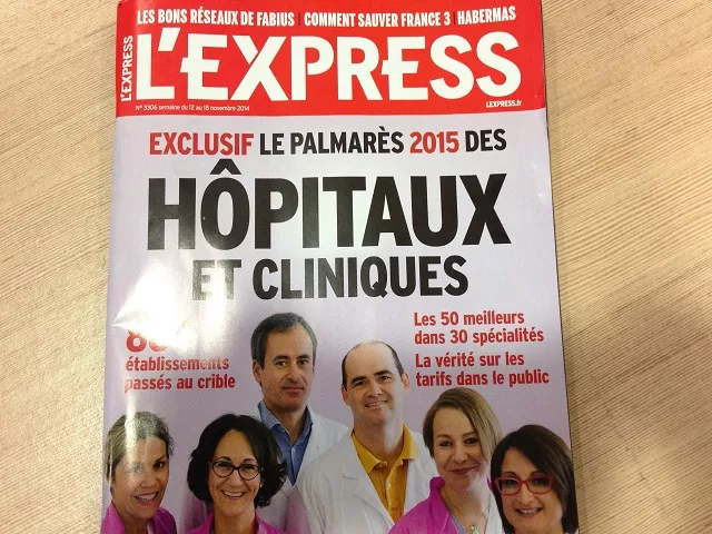 Des hôpitaux lyonnais dans le palmarès 2015 de l'Express