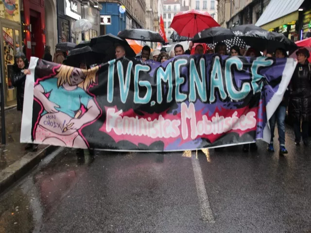 Lyon : 1000 personnes défendent le droit à l'avortement