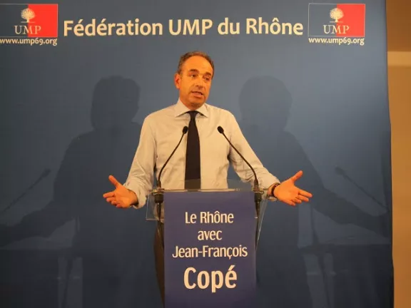Primaire UMP à Lyon : Jean-François Copé félicite les candidats