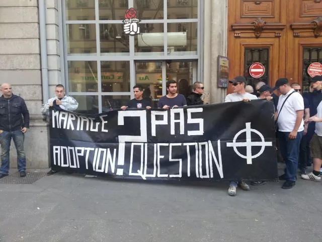 Opération coup-de-poing des Jeunesses Nationalistes à la fédé PS du Rhône