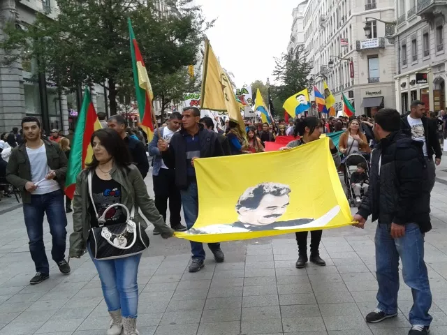 Lyon : une nouvelle manifestation de soutien aux Kurdes de Kobané réunit 250 personnes