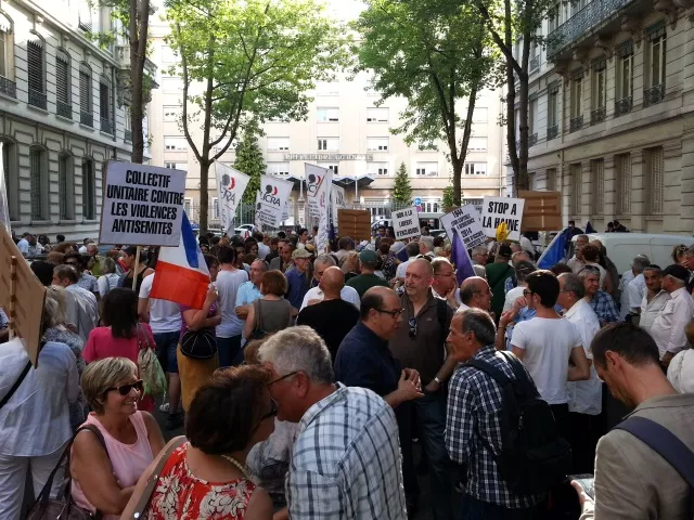 Lyon : 500 personnes au rassemblement contre les violences antisémites