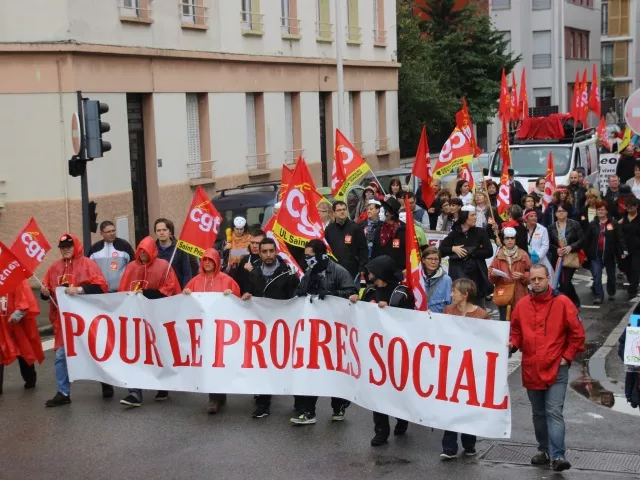 Lyon : plus de 1500 personnes ont manifesté à l'appel de la CGT