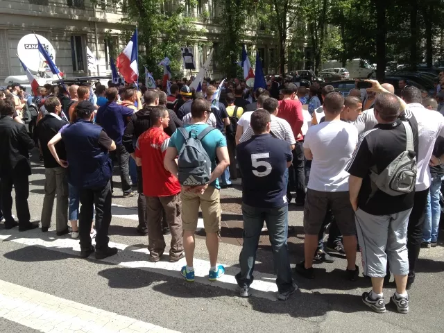 150 policiers manifestent vendredi devant la Préfecture du Rhône