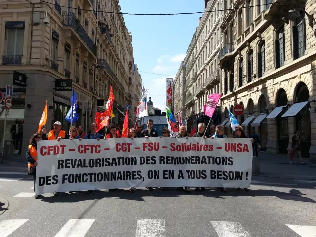 Journée d'action de la fonction publique : plus de 2700 personnes manifestent à Lyon