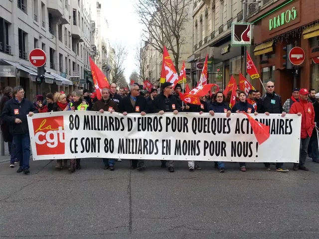 Lyon : près de 1800 personnes répondent à l'appel de la CGT