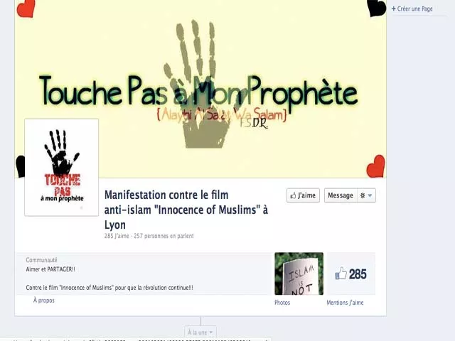 Une manifestation "pacifiste" contre le film anti-islam en préparation à Lyon