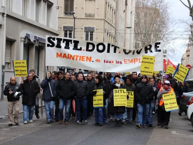 Manifestation des employés de Cenntro Motors jeudi à Lyon