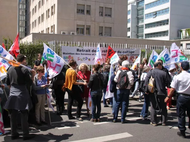 Faible mobilisation mercredi à Lyon contre la réforme du collège