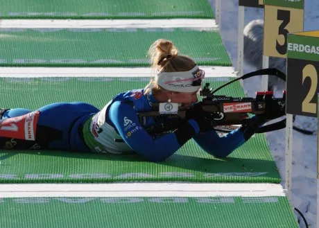 Biathlon : premier succès de l’hiver pour la lyonnaise Marie Dorin Habert