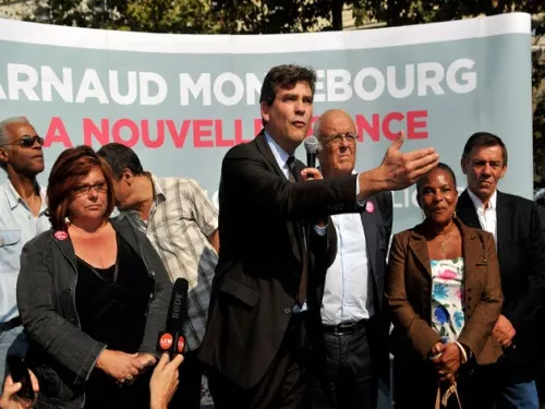 Arnaud Montebourg en stand-up à Lyon