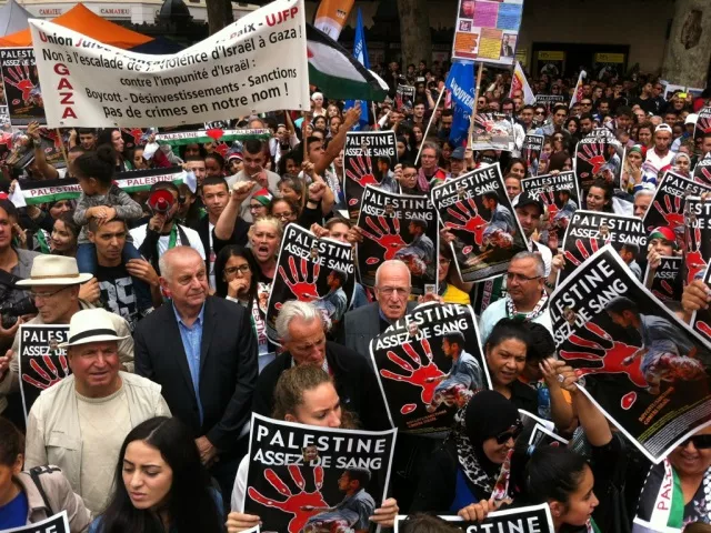 Lyon : des milliers de personnes se réunissent en soutien au peuple palestinien