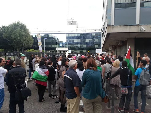 100 manifestants rassemblés à Lyon pour soutenir la Palestine ce mercredi
