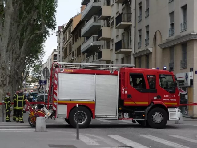 Une fuite de gaz sur le chantier de la rue Garibaldi à Lyon