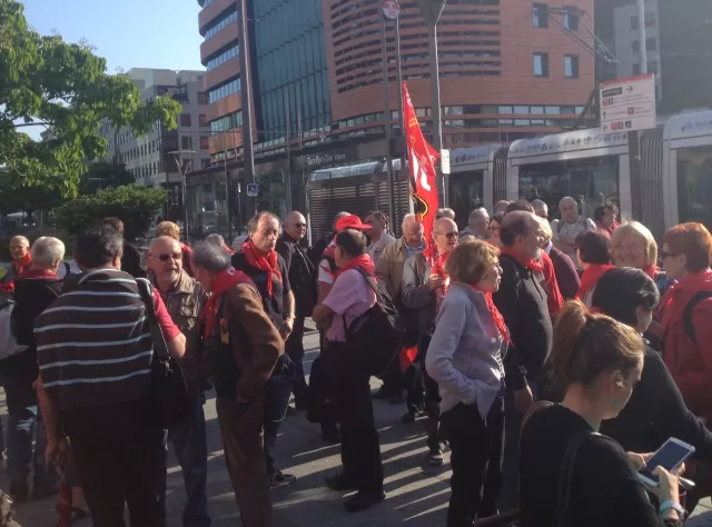 Lyon : les retraités se sont mobilisés ce mardi matin