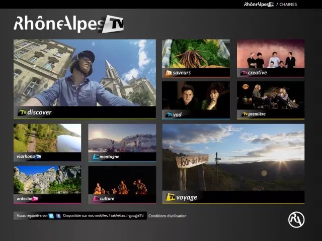 La région Rhône-Alpes lance sa plateforme TV sur internet