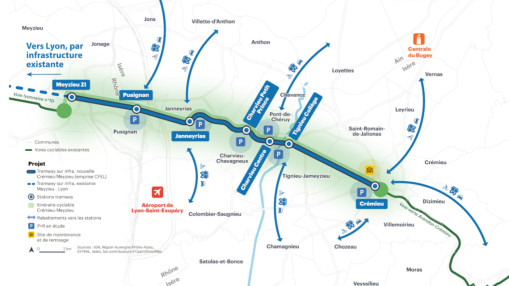 Futur tramway Cr&eacute;mieu&ndash;Lyon : le Sytral favorable au projet, sous conditions
