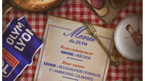 Un m&acirc;chon des Lumi&egrave;res organis&eacute; avant un match de l'OL au Groupama Stadium