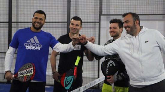 Jo-Wilfried Tsonga et Anthony Lopes donnent les premiers coups de raquette à la All In Padel