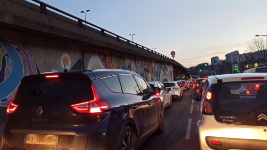 Des bouchons monstres à Lyon à cause d'un accident sur l'A7