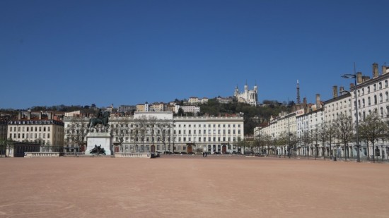 Une fuite de gaz place Bellecour à Lyon