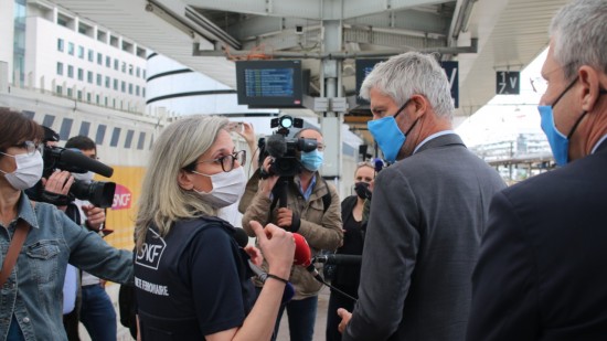 Lyon : à peine réélu, Laurent Wauquiez se montre sur le terrain à la Part-Dieu