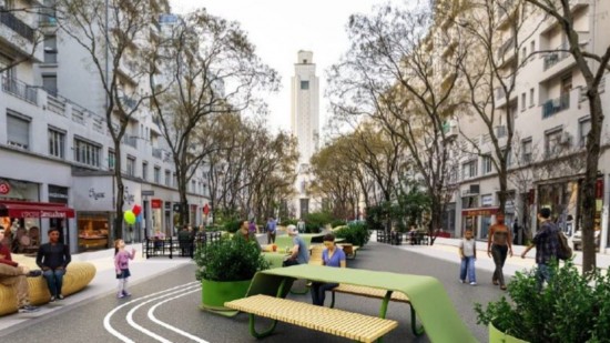Villeurbanne : des jardinières installées avenue Henri-Barbusse avant l'arrivée des bancs