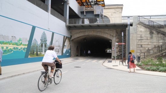 Lyon : inauguration du passage France Pejot, son fils Jean-Michel Jarre présent