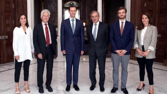 Andréa Kotarac de nouveau reçu par Bachar Al-Assad avec Thierry Mariani