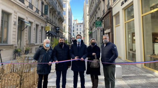 Inauguration de la rue Maupin : Pierre Oliver "fermement opposé à la piétonnisation à Lyon"