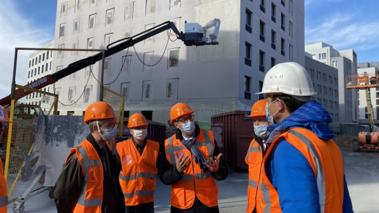 Lyon : visite de la future résidence étudiante du Crous dans le 8e arrondissement