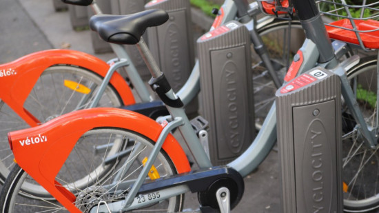 Une station Vélov' éphémère au Groupama Stadium les jours de match