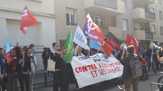 L’UNEF a manifesté ce jeudi contre l’extrême-droite présente à Lyon 3