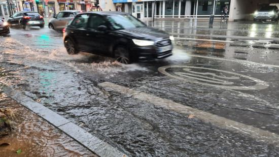 Des inondations après le violent orage de grêle sur Lyon et ses alentours