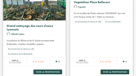 Lyon : 1427 idées proposées par les habitants pour le premier budget participatif de la mairie