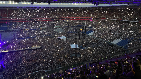 Six concerts et 318 000 spectateurs en un mois : record d'affluence pour le Groupama Stadium