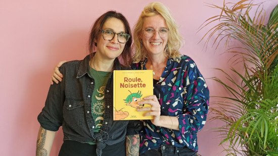 Deux illustratrices lyonnaises à l'origine d'une BD pour les tout-petits : "Roule Noisette, c'est presque un dessin animé, mais en livre"