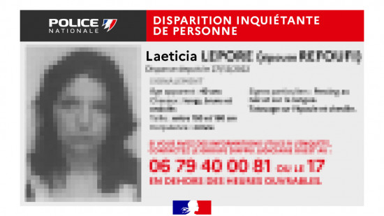Disparue depuis fin décembre : Laeticia retrouvée saine et sauve