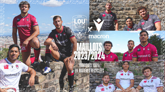 Le LOU dévoile ses trois maillots pour la saison 2023-24