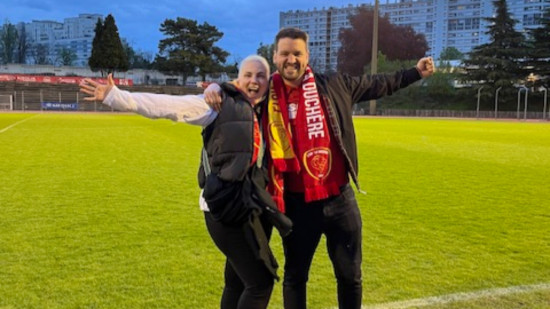 Dan et Larysa, ces Londoniens qui supportent Lyon-La Duchère !