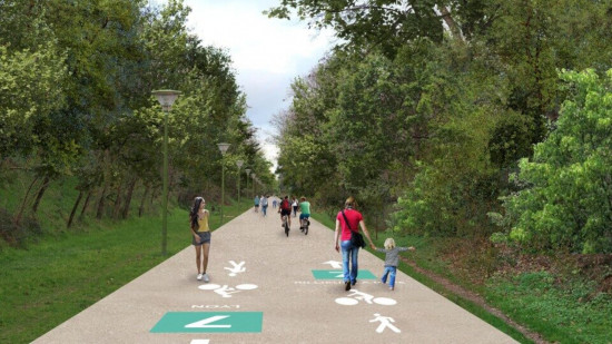 Voie Lyonnaise n°7 : la Métropole de Lyon repousse son projet de bétonnisation de la Voie Verte de Caluire à 2030