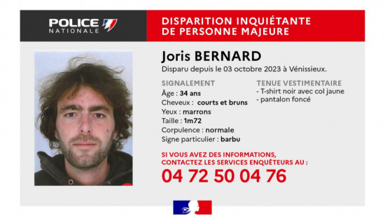 Près de Lyon : disparition inquiétante d’un trentenaire à Vénissieux