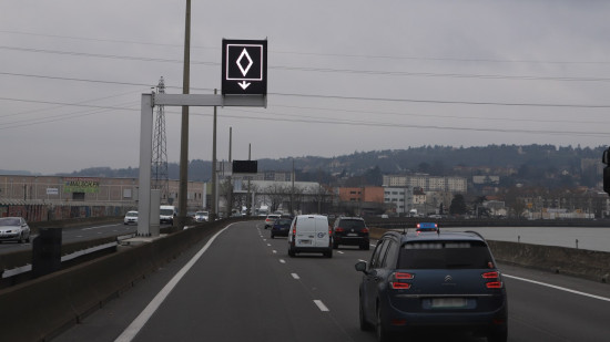 Voie de covoiturage sur l'A7 au sud de Lyon : on connait la date de mise en service