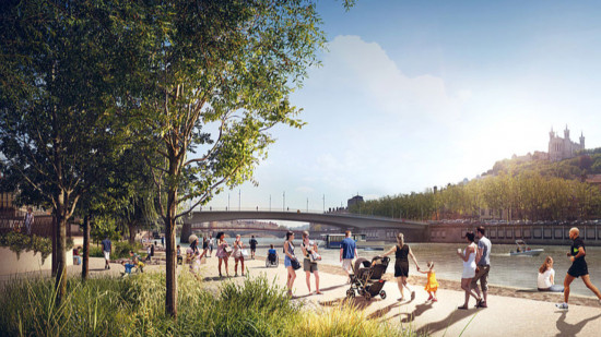 Lyon : un mur s'affaisse, les travaux des Terrasses de la Presqu'île à l'arrêt pour une durée indéterminée