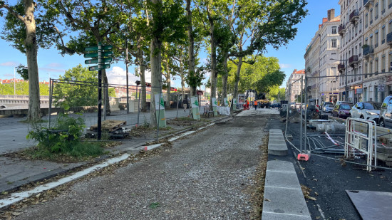 Sur le quai Augagneur, la Voie Lyonnaise 1 sera finalisée cet été