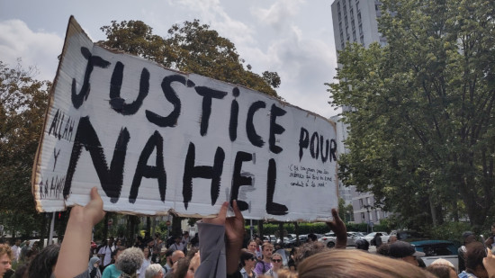 Un an après la mort de Nahel, un rassemblement à Lyon Un an après la mort de Nahel, un rassemblement à Lyon