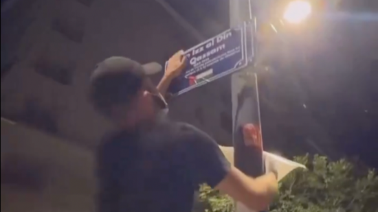 Villeurbanne : des militants pro-Palestine remplacent des panneaux de rues au nom d’Israéliens par des figures palestiniennes