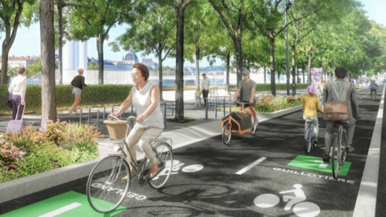 Métropole de Lyon : une partie de la Voie lyonnaise 1 inaugurée mardi prochain